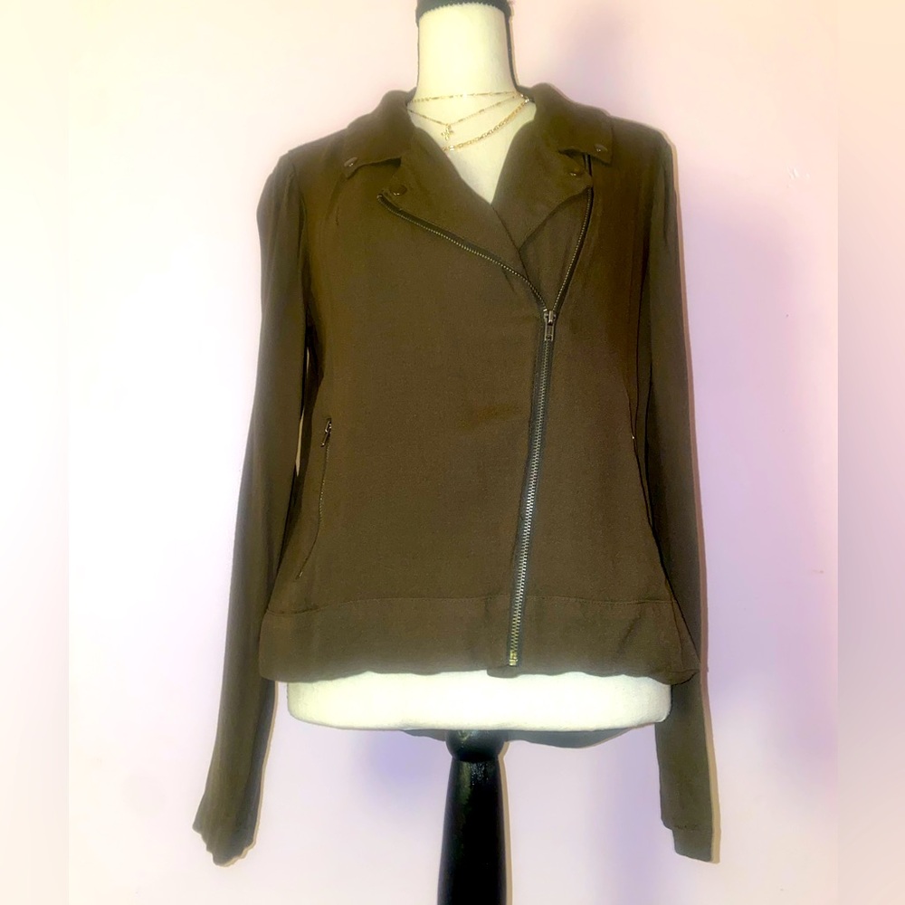 ELLA MOSS Olive Green Jacket. Size Medium.